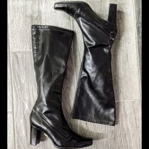 COPY - FRANCO SARTO black slip-on slim/narrow kne…